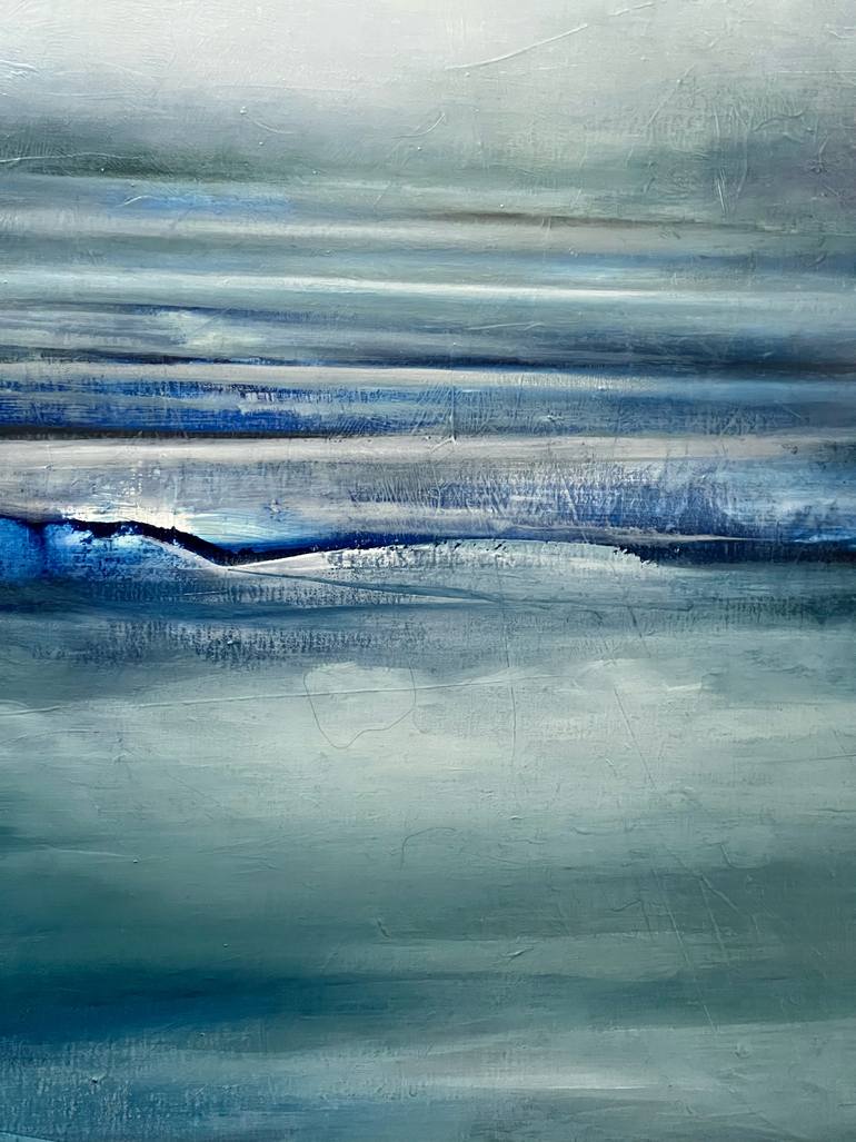 Original Minimalism Landscape Painting by Anamaria Cepoi