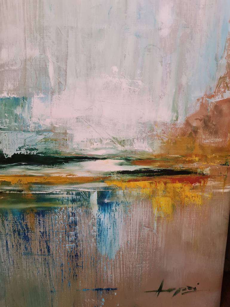 Original Abstract Landscape Painting by Anamaria Cepoi