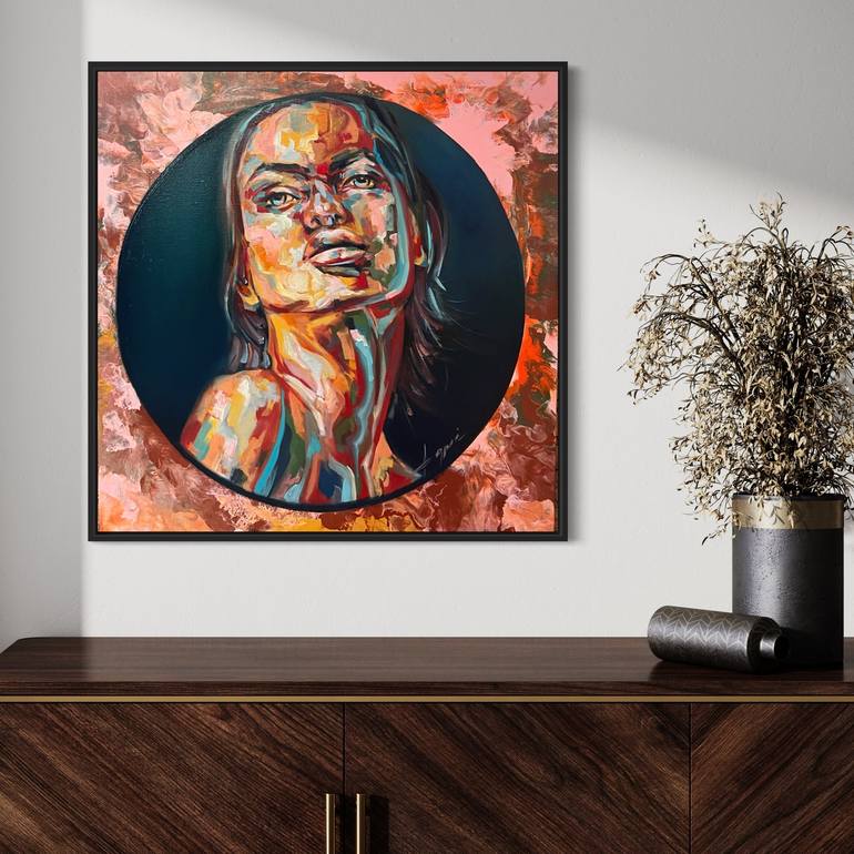 Original Expressionism Women Painting by Anamaria Cepoi