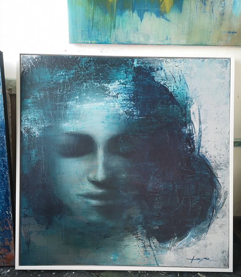 Original Expressionism People Painting by Anamaria Cepoi