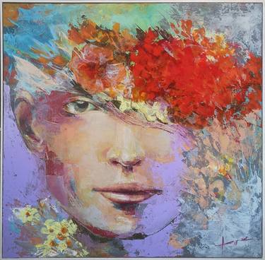 Print of Expressionism Portrait Paintings by Anamaria Cepoi