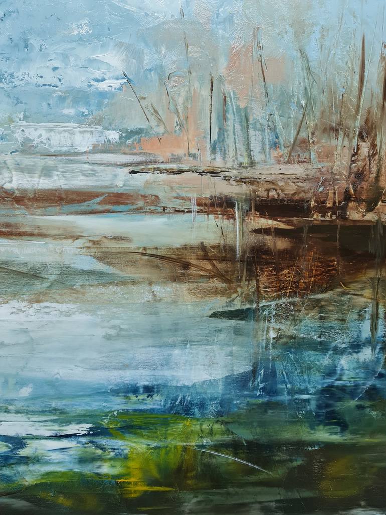 Original Expressionism Landscape Painting by Anamaria Cepoi