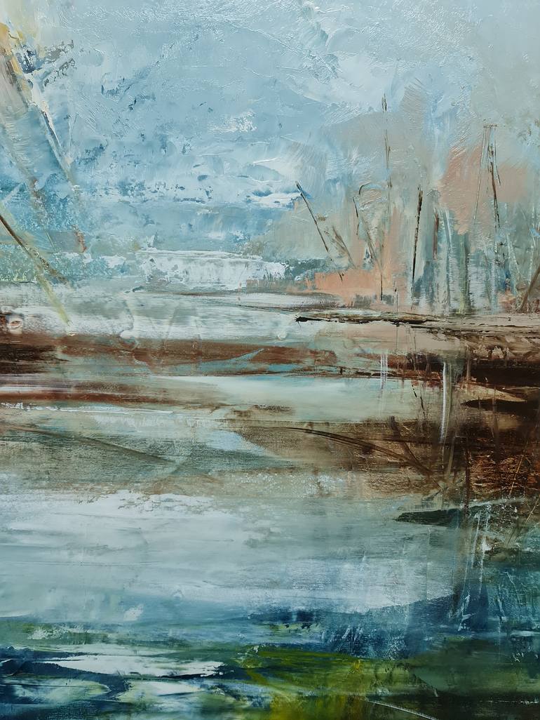 Original Expressionism Landscape Painting by Anamaria Cepoi