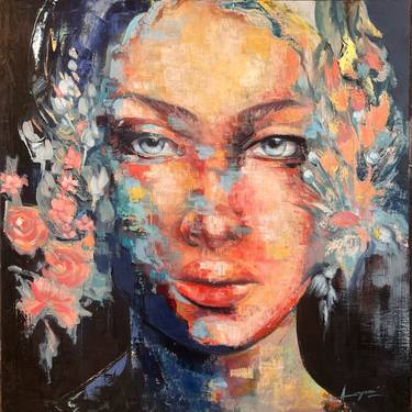 Original Expressionism Portrait Paintings by Anamaria Cepoi