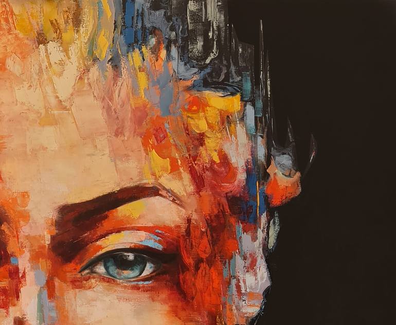 Original Portrait Painting by Anamaria Cepoi