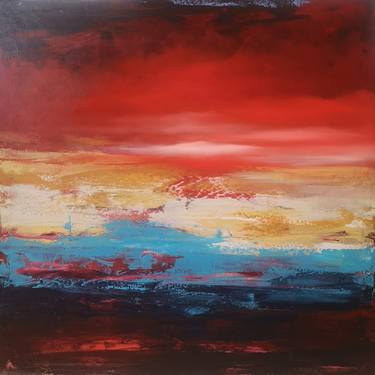 Original Abstract Expressionism Landscape Paintings by Anamaria Cepoi