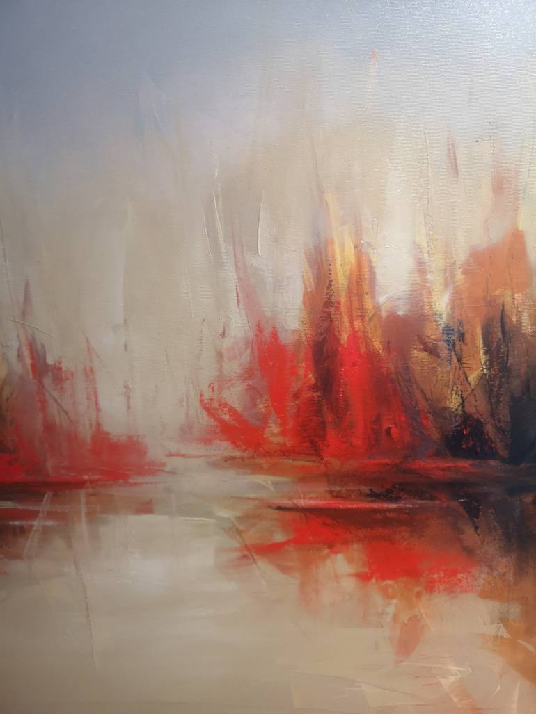 Original Impressionism Nature Painting by Anamaria Cepoi