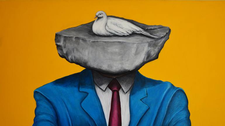 Original Contemporary Men Painting by Luis Lopez Caban