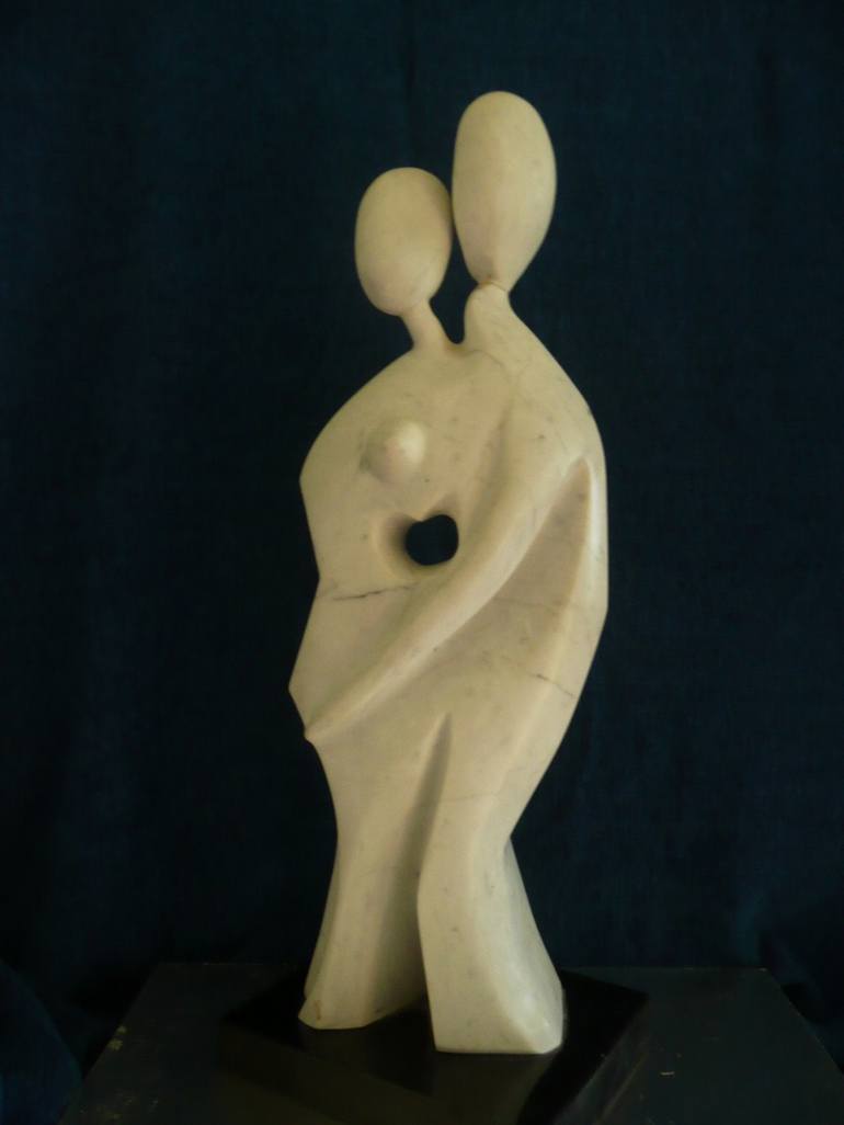 Original Abstract Love Sculpture by Julia Cake
