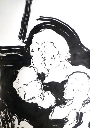 Print of Expressionism Family Paintings by H Schlagen