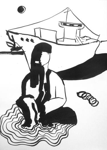 Print of Pop Art Ship Drawings by H Schlagen