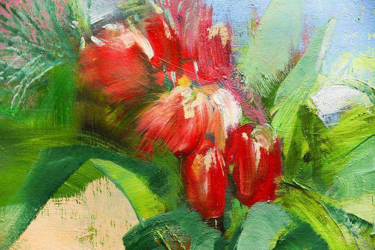 Original Floral Painting by Natalia Baykalova