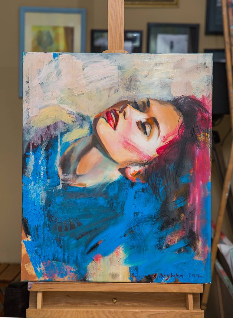 Original Realism Women Painting by Natalia Baykalova