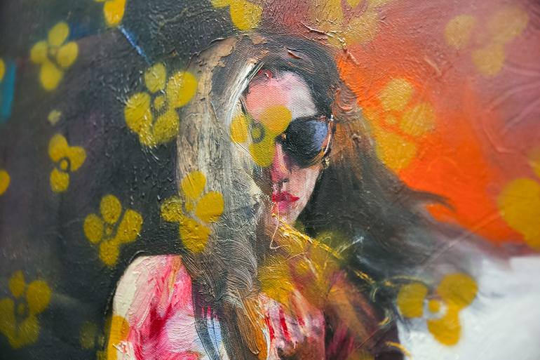 Original Abstract Women Painting by Natalia Baykalova