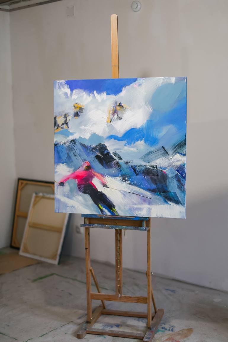 Original Sports Painting by Natalia Baykalova