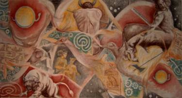 Original Impressionism Classical mythology Drawings by Judith Brisson