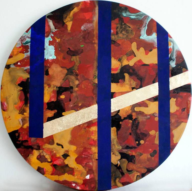 Original Abstract Expressionism Nature Painting by Lucia Hornakova Cernayova