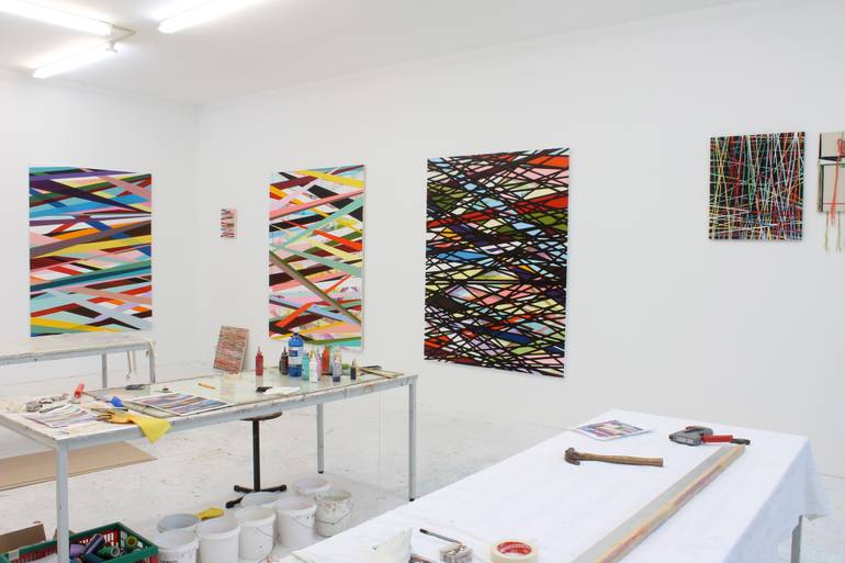 Original Abstract Painting by Ien Lucas