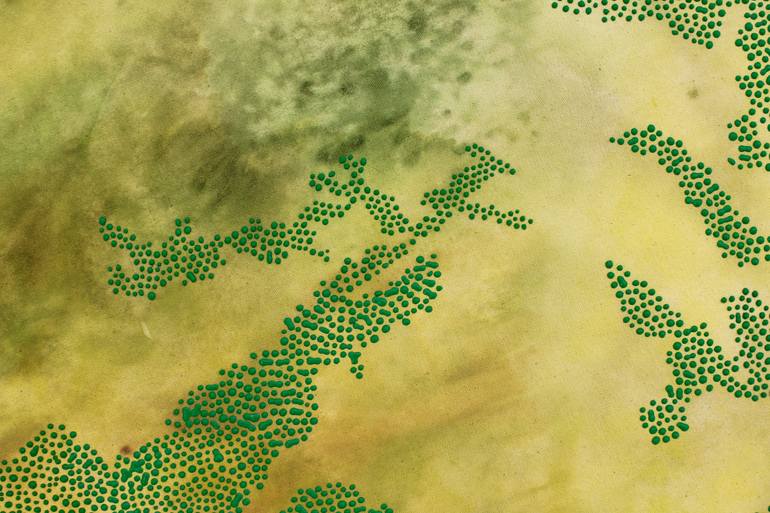 Original Conceptual Abstract Painting by Ien Lucas