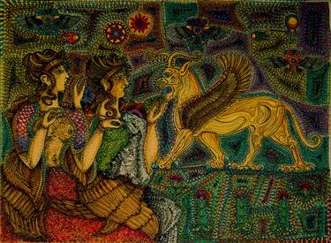 Original Fine Art Classical mythology Paintings by Margaret Scholtysik