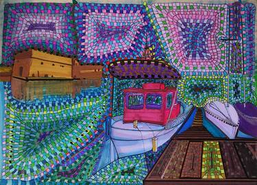 Original Boat Paintings by Margaret Scholtysik