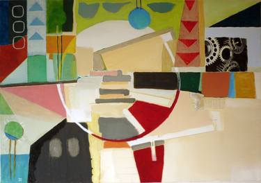 Original Abstract Expressionism Architecture Paintings by Giuseppe Di Gioia