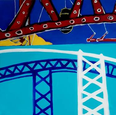 Original Expressionism Architecture Painting by Giuseppe Di Gioia