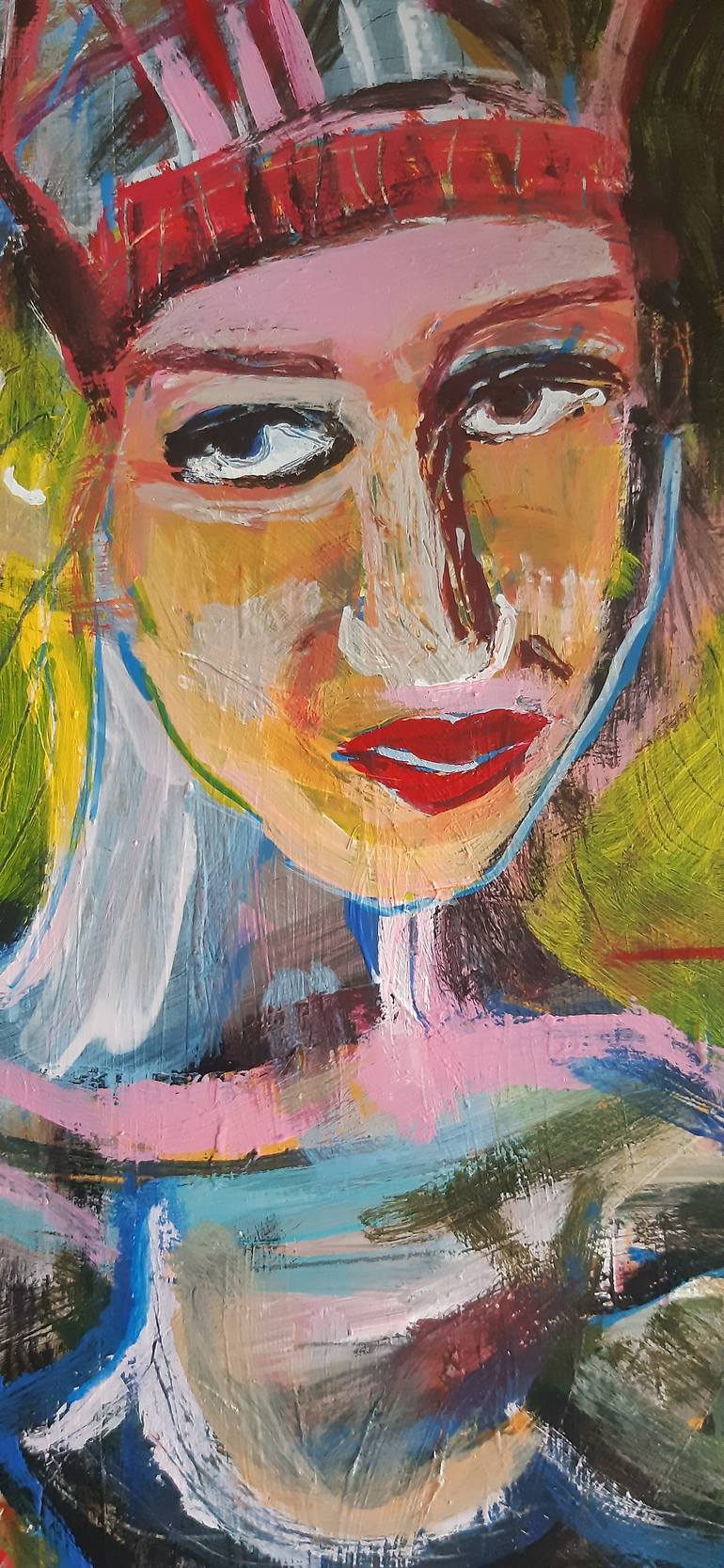 Original Expressionism People Painting by Giuseppe Di Gioia