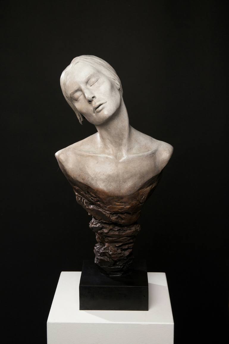 Original Portrait Sculpture by Oceana Rain Stuart