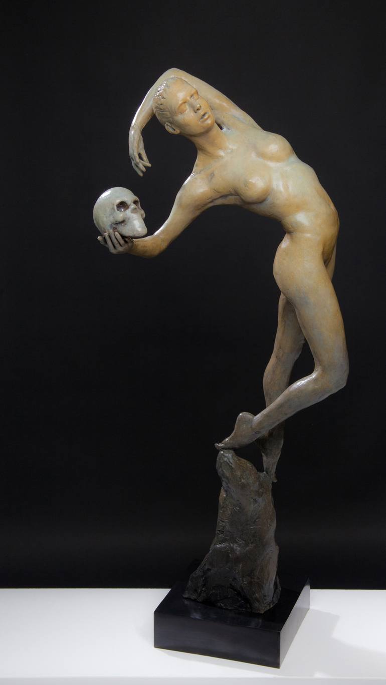 Original Figurative Nude Sculpture by Oceana Rain Stuart