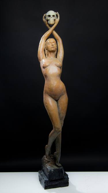 Original Figurative Nude Sculpture by Oceana Rain Stuart