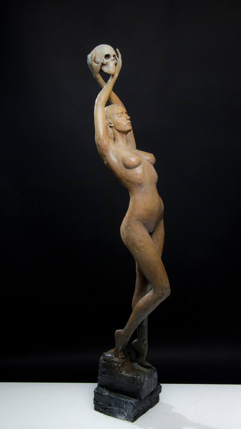 Original Figurative Nude Sculpture by Oceana Rain Stuart