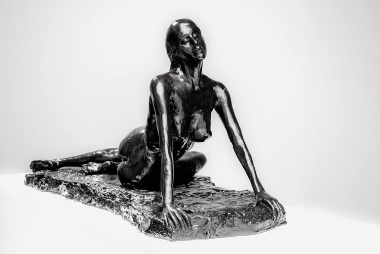 Original Figurative Nude Sculpture by Oceana Rain Stuart