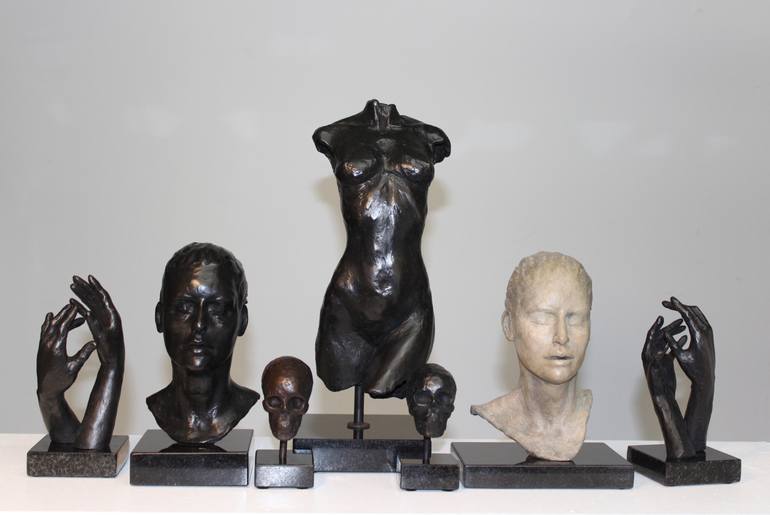 Original Figurative Nude Sculpture by Oceana Rain Stuart