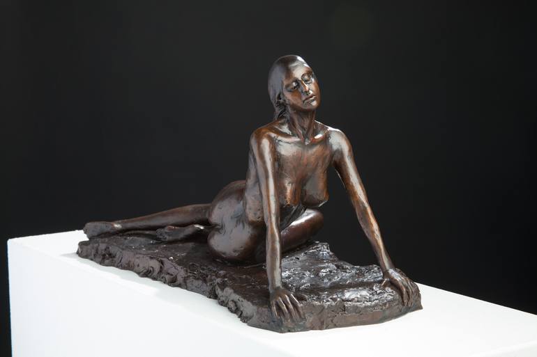 Original Figurative Nude Sculpture by Oceana Rain Stuart