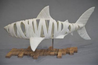 Original Abstract Animal Sculpture by John Bizas