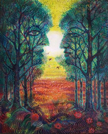 Print of Surrealism Nature Paintings by pradip sarkar