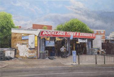 Original Fine Art Cities Painting by Doreen Fletcher