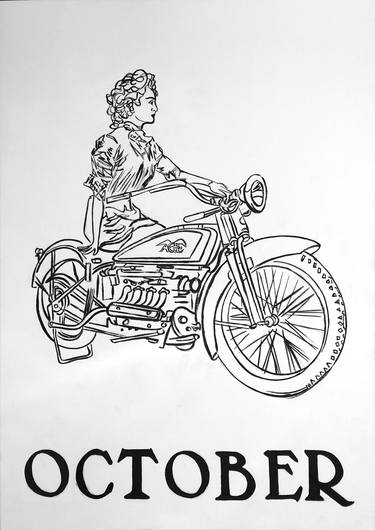 Original Bike Paintings by SC Durkin