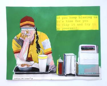Original Street Art Food & Drink Paintings by Fabio Coruzzi