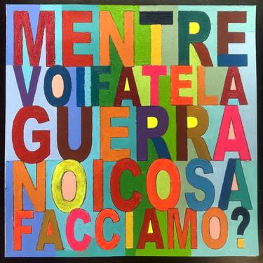 Original Contemporary Typography Painting by Fabio Coruzzi