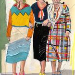 Three Women (Goldman, De Beauvoir, Luxembourg) by Fabio Coruzzi