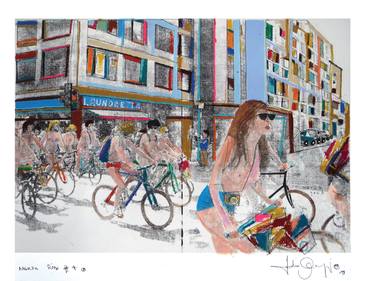 Print of Street Art Cities Printmaking by Fabio Coruzzi