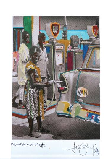 Print of Street Art Automobile Paintings by Fabio Coruzzi