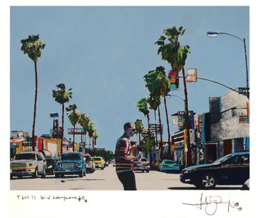 Saatchi Art Artist Fabio Coruzzi; Printmaking, “This is West Hollywood #5 - Monotype SOLD” #art