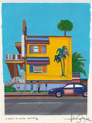 Saatchi Art Artist Fabio Coruzzi; Painting, “A Motel in Ocean Avenue” #art