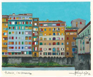 Original Impressionism Architecture Paintings by Fabio Coruzzi