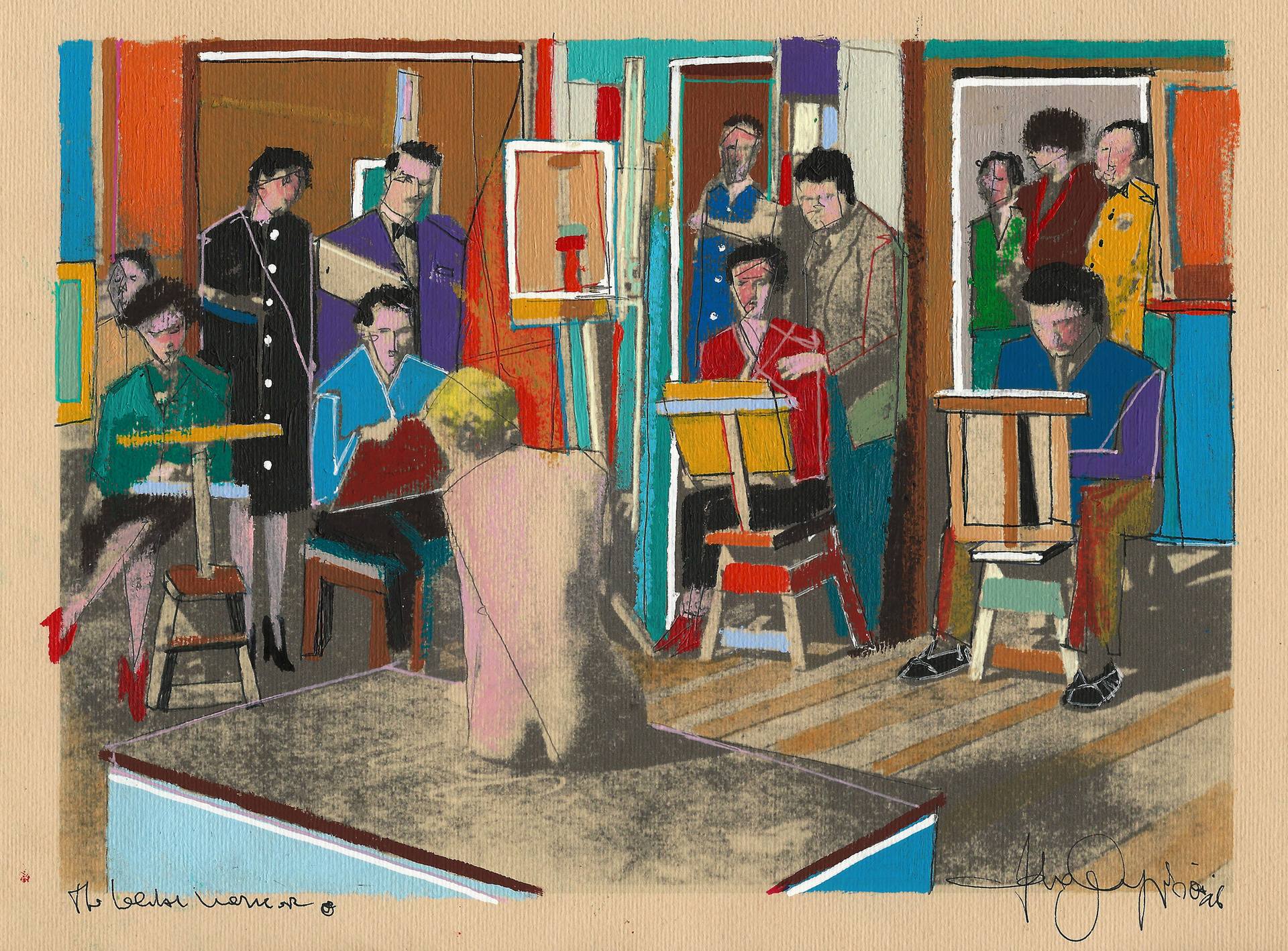 The Social Worker Painting by Fabio Coruzzi | Saatchi Art