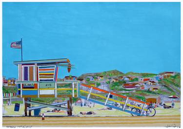 Print of Impressionism Beach Paintings by Fabio Coruzzi
