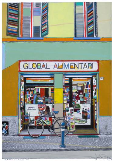Print of Street Art Cuisine Paintings by Fabio Coruzzi